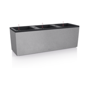 Trio stone harmaa altakasteluruukku 100x32cm, korkeus 34cm + jalat 15 cm + köynnöskehikko