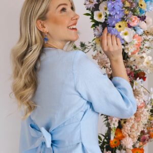 Ophelia Blouse Sky Blue