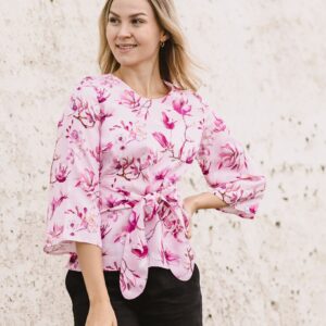 Ophelia Blouse Ballet of Blossoms Pink