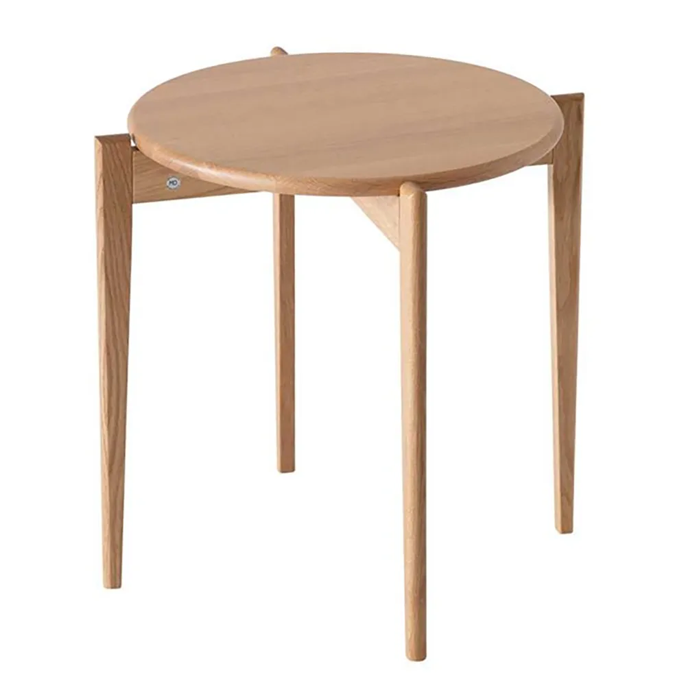 Oscarssons Möbel, Tilia sivupöytä Ø51 cm Lakattu tammi