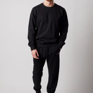 Men's Crewneck Sweatsuit Set Black