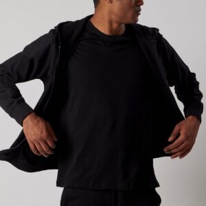 Men's Zip-Up Sweatsuit Set Black