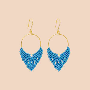 Zoe Earrings Sky Blue