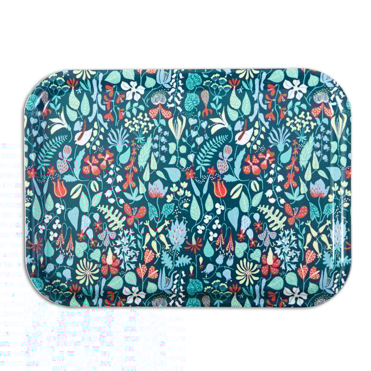 Opto Design Herbarium sininen tarjotin 36x28 cm