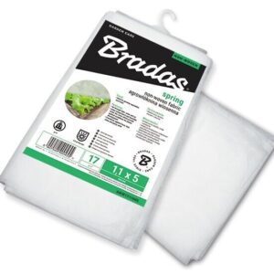 Pakkassuoja/agrokalvo Bradas Spring 1.1x10 m, 17 g/m2, valkoinen