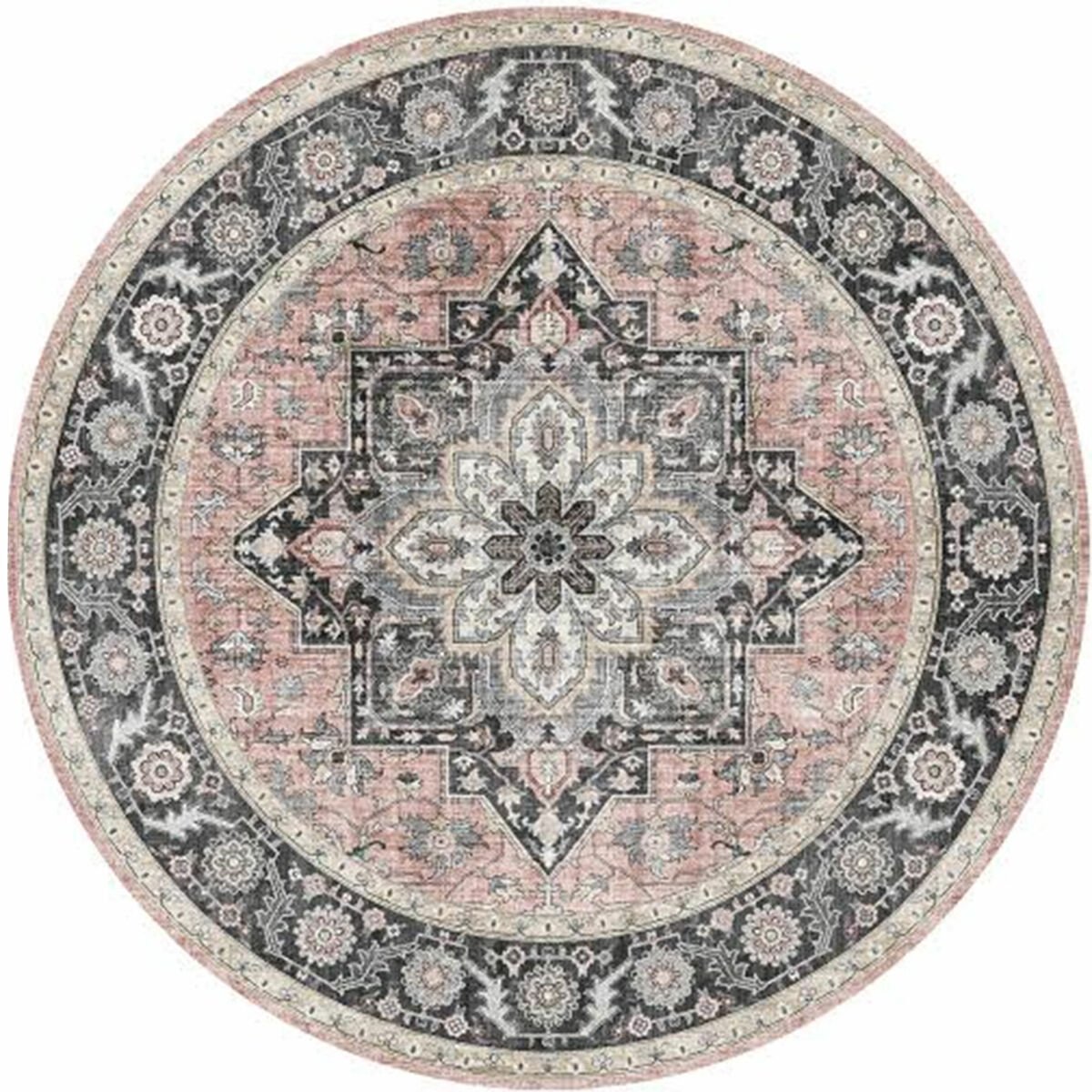 Palazzo matto pyöreä Ø160 cm roosa