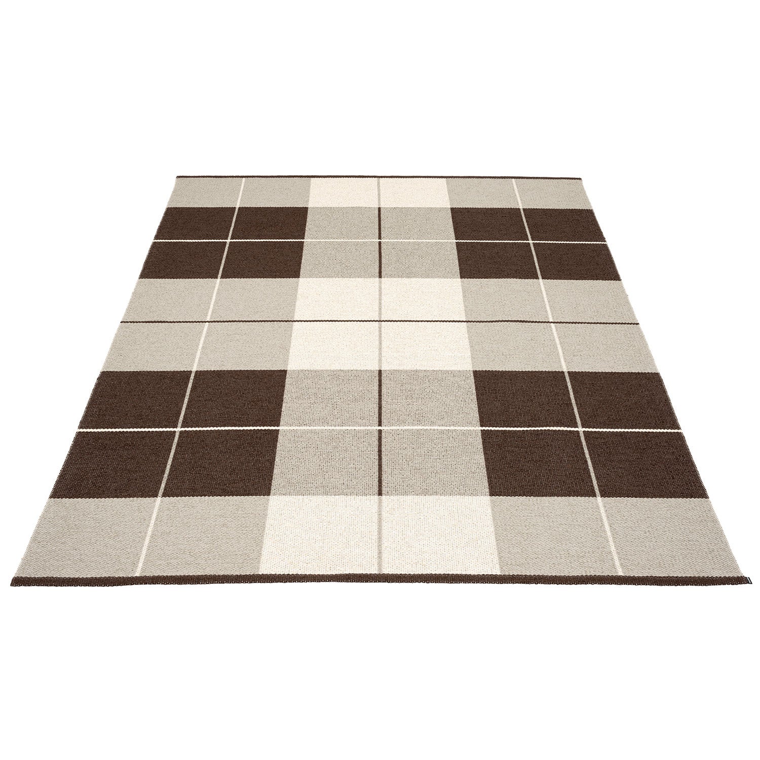 Pappelina, Ed matto 180x260 cm dark brown / linen / vanilla