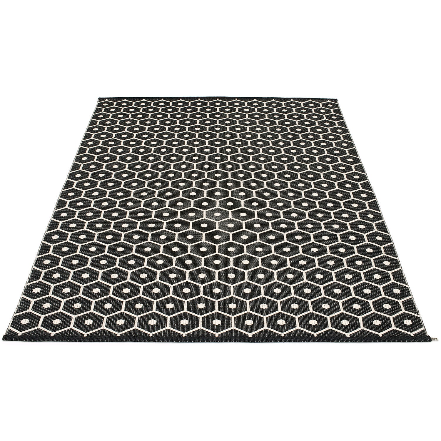 Pappelina, Honey matto 180x260 cm black / vanilla