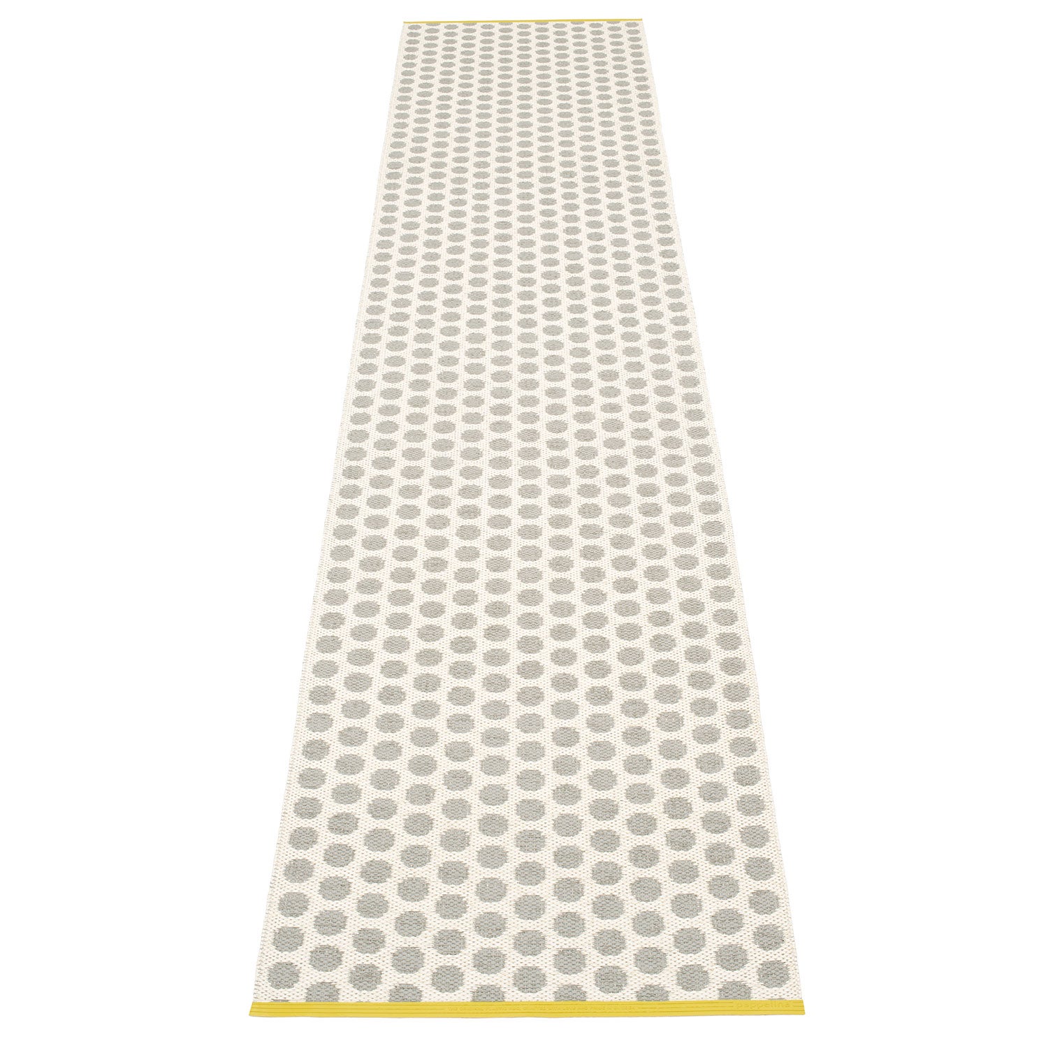 Pappelina, Noa matto 70x350 cm warm grey / vanilla / mustard stripe