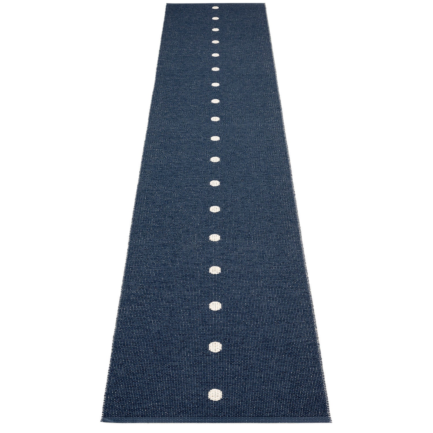 Pappelina, Peg matto 70x360 cm dark blue / vanilla