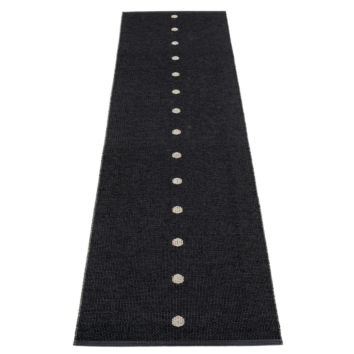 Pappelina, Peg matto 70x280 cm black / linen
