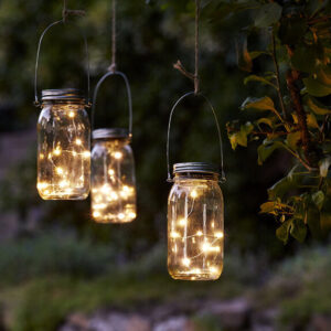 LED-valokoriste aurinkokennolla 0,3W 8x18cm Jamjar 479-16