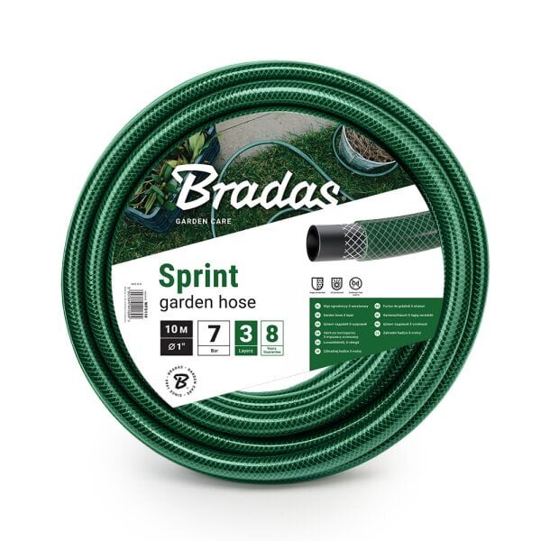 Puutarhan kasteluletku Bradas SPRINT 1"- 10 m