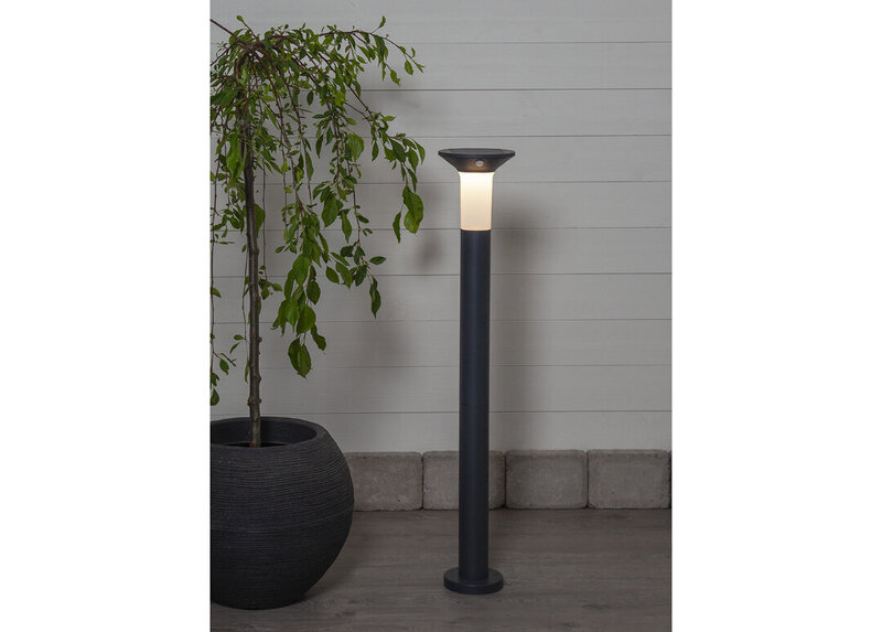 LED-ulkovalo aurinkokennolla harmaa 0,18W 16x90cm Valta 481-17