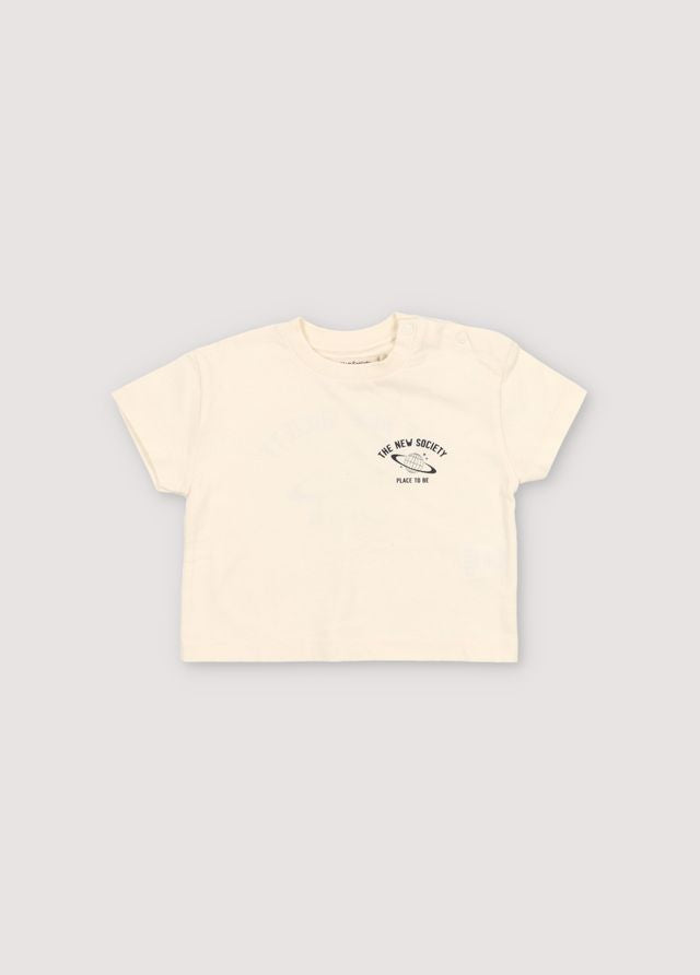 Saturno Baby T-Shirt Vanilla Cream White