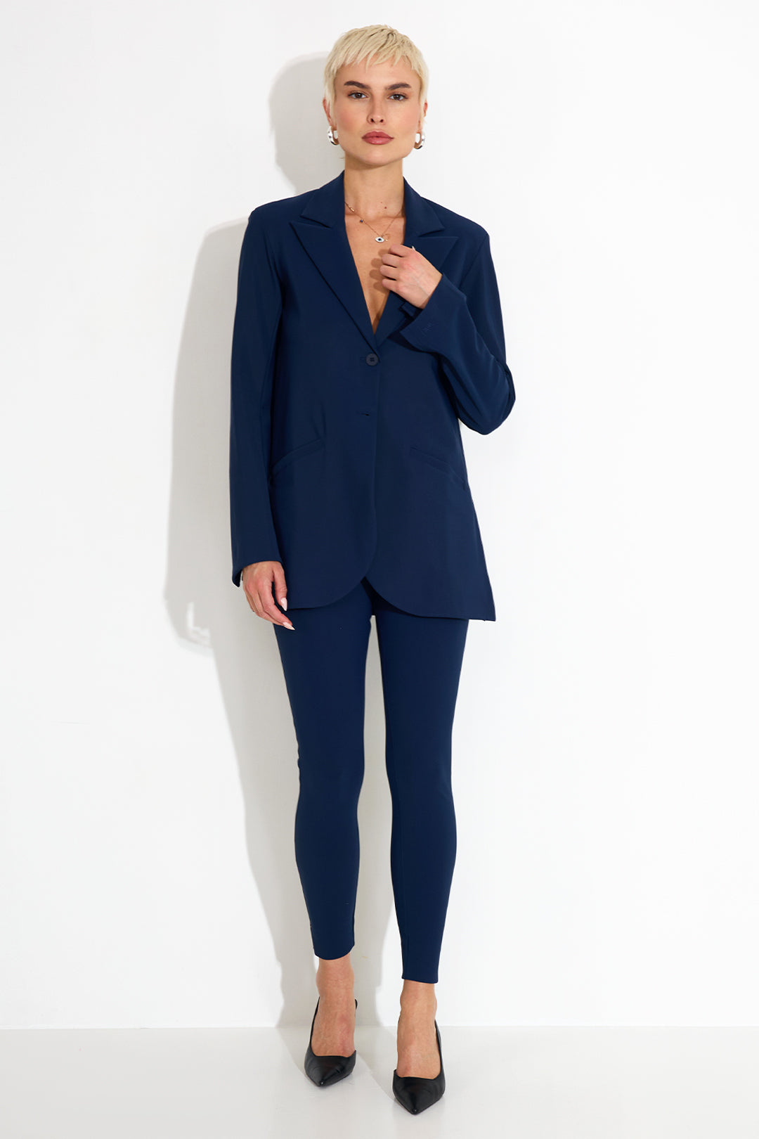 Rebel Jacket Classic Oversized Fit Dark Blue