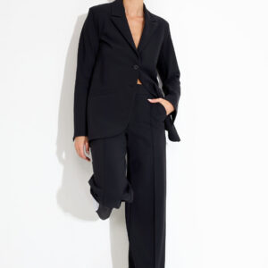 Rebel Trousers Relaxed Wide Fit Black