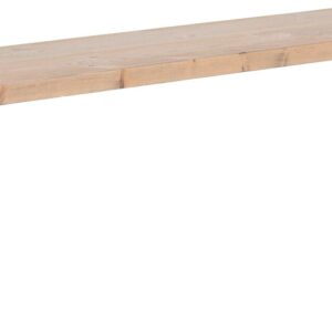 Ruska terassipenkki 35x126 cm antiikkipetsattu harjattu ja lakattu mänty/musta m