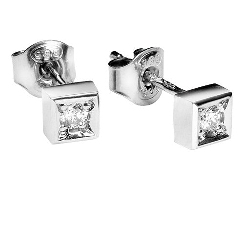 Silván Marie timanttikorvakorut 0,10ct, valkokultaa, timanttikorut