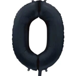 Numerofoliopallot - Satiini musta, 86cm-0