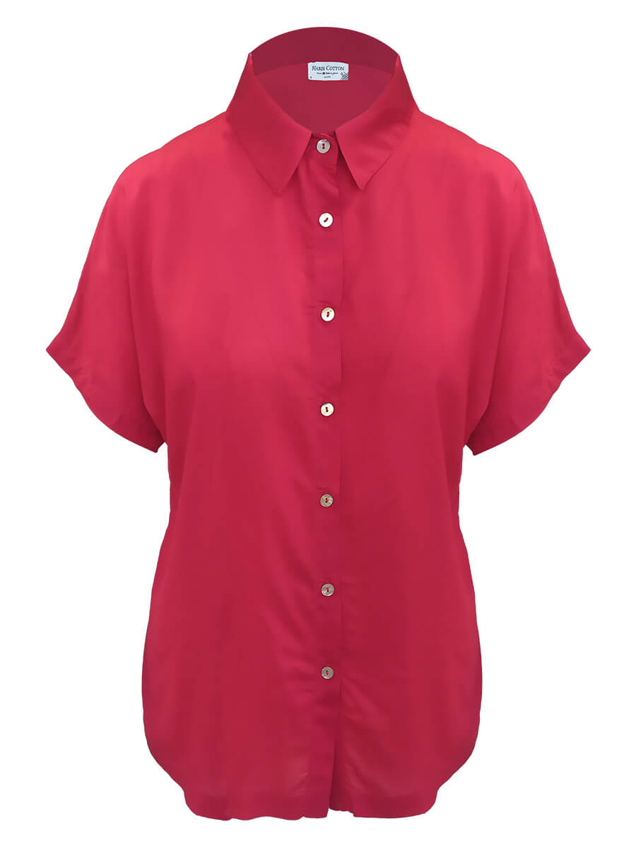 Voile Viscose Shirt Magenta