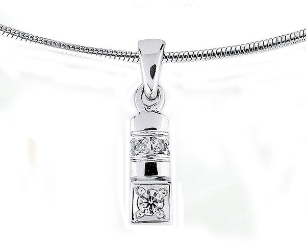 Silván Ariel timanttiriipus 0,07ct, valkokultaa, timanttikorut