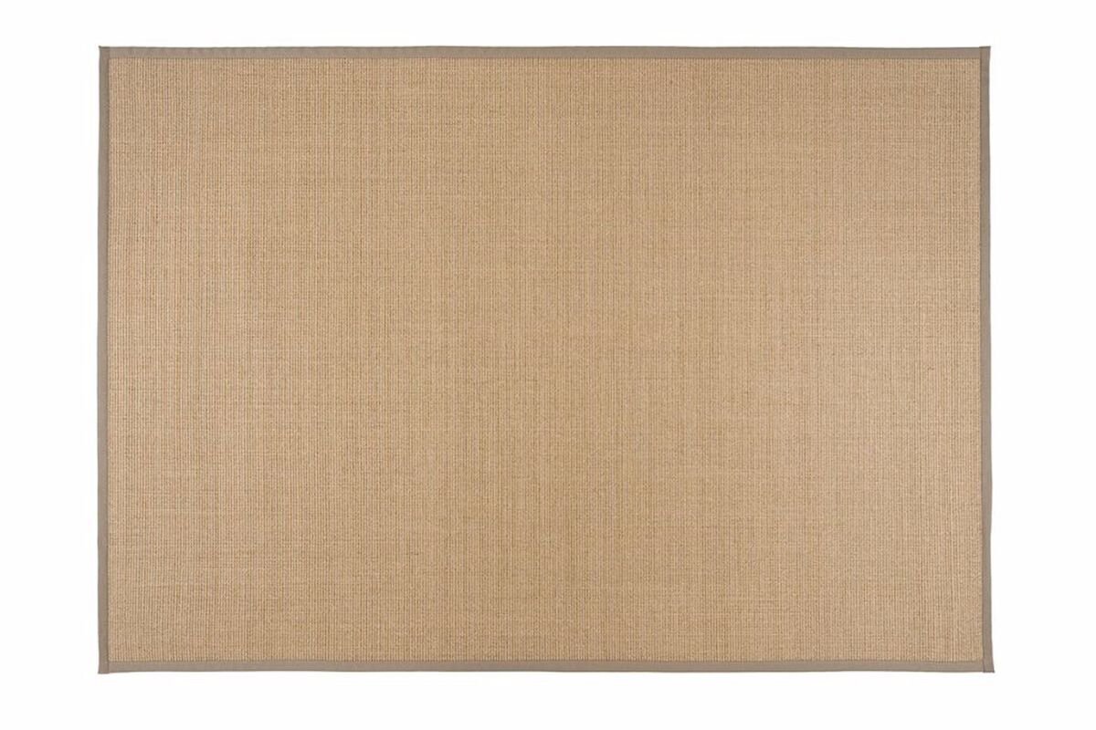 VM Carpet Sisal matto 160x230 cm beige harmaa, 70 mm kanttaus