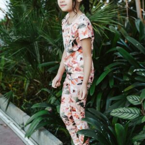 Kids' Print Leggings Siesta Orange