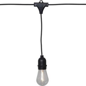 String Light ulkovalosarja 10-ledillä musta