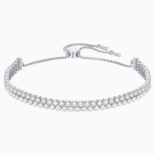 Swarovski Subtle rannekoru, vaalea metalli ja kirkkaat kristallit 5221397