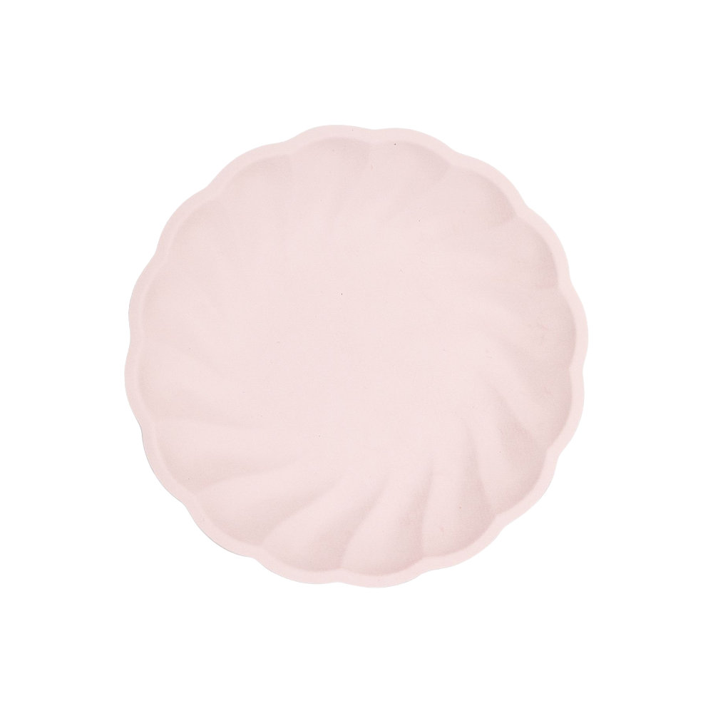BIO lautanen - Vaaleanpunainen, 18cm, 6kpl