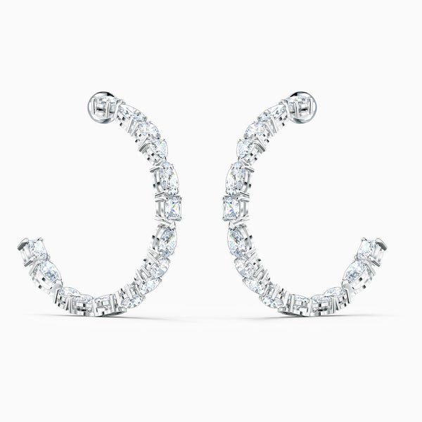 Swarovski Tennis Deluxe Mixed Hoop, kristallikorvakorut
