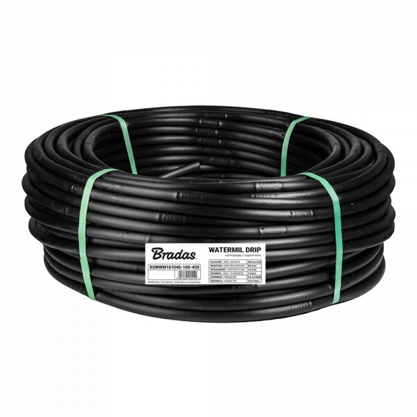 Tiputuskastelujärjestelmä WATERMIL DRIP, 400 m (16 / 1,0mm / 33cm / 1,6l/h)