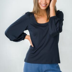 Kalmia Blouse Navy Blue