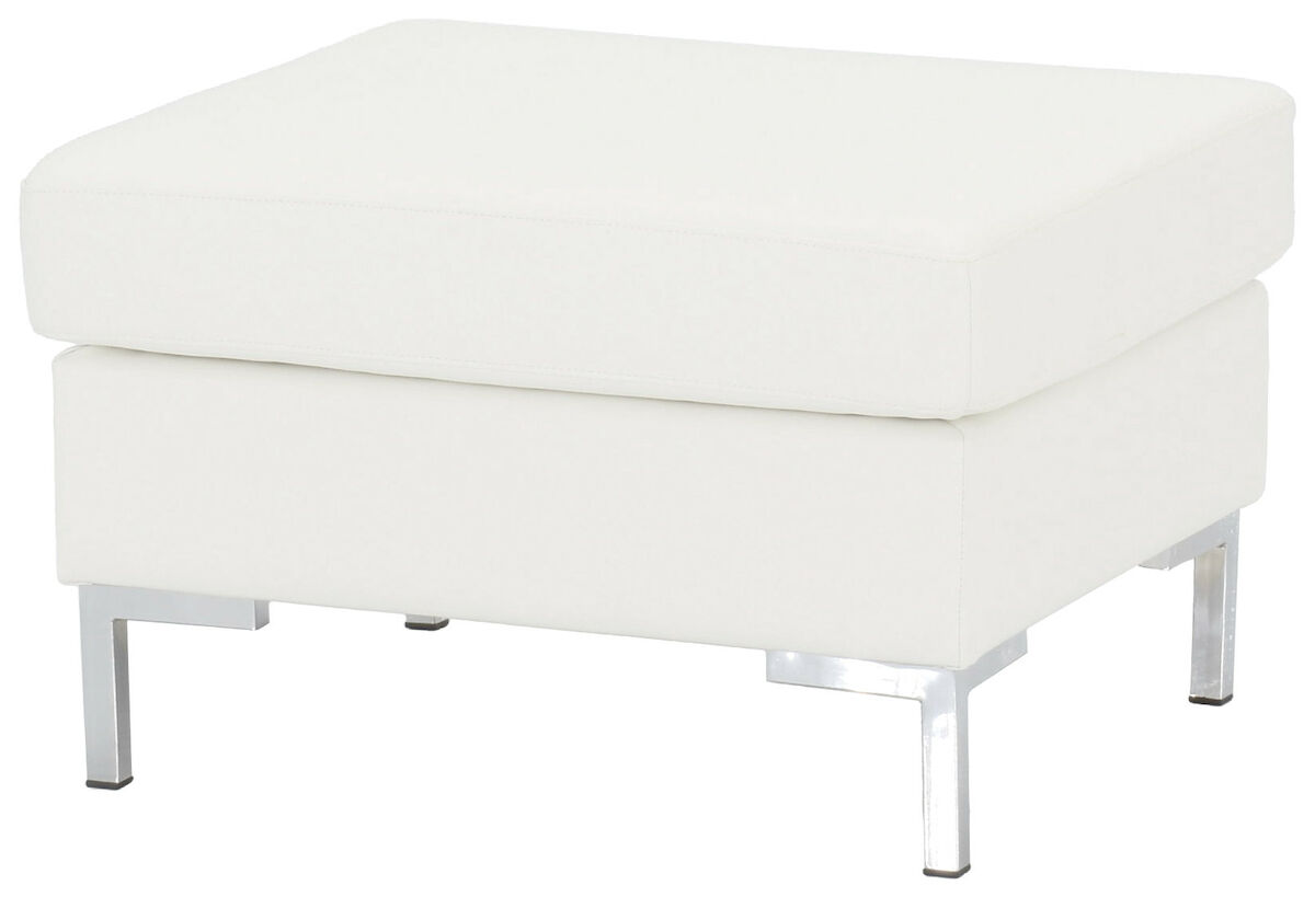 Toronto rahi 70x60 cm valkoinen Madryt White 910 PU-keinonahka, L1-metallijalat