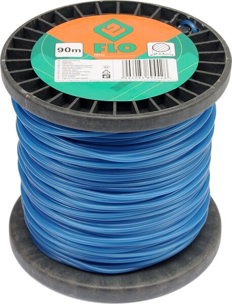 Trimmerin johto (pyöreä) Flo d-2,4mm x 90m (89442)