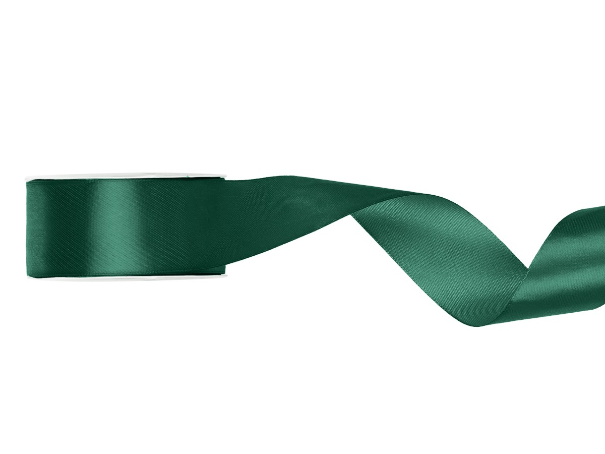 Satiininauha - Bottle green, 25mm x 25m
