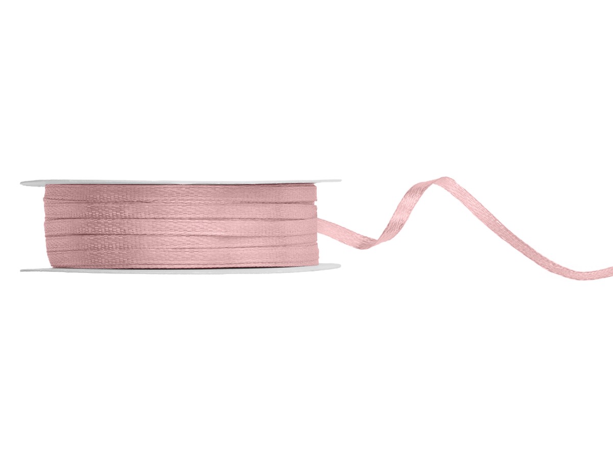 Satiininauha - Light Dusty Rose , 3mm x 50m
