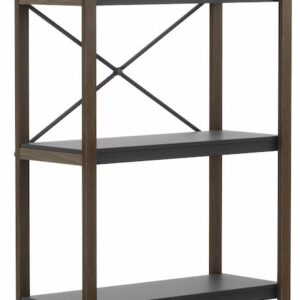 Umbra Bellwood seisova hylly 5 tasoa 60,9x26x167,6cm musta/pähkinä