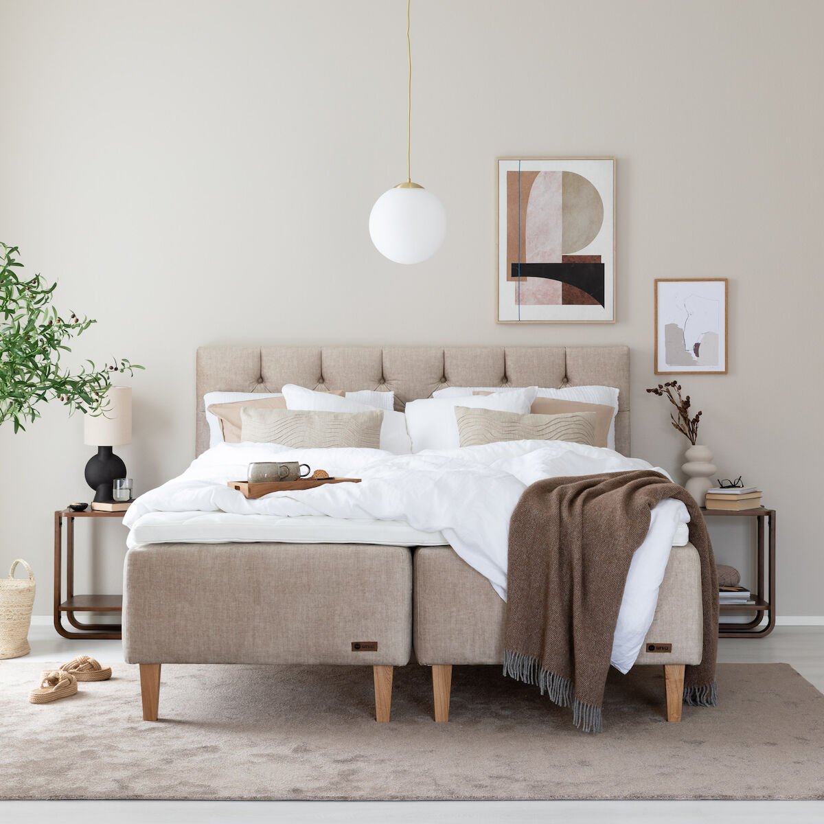 Unia Platina runkopatjapaketti 160 M ergo, tammi jalat, beige Voque 02