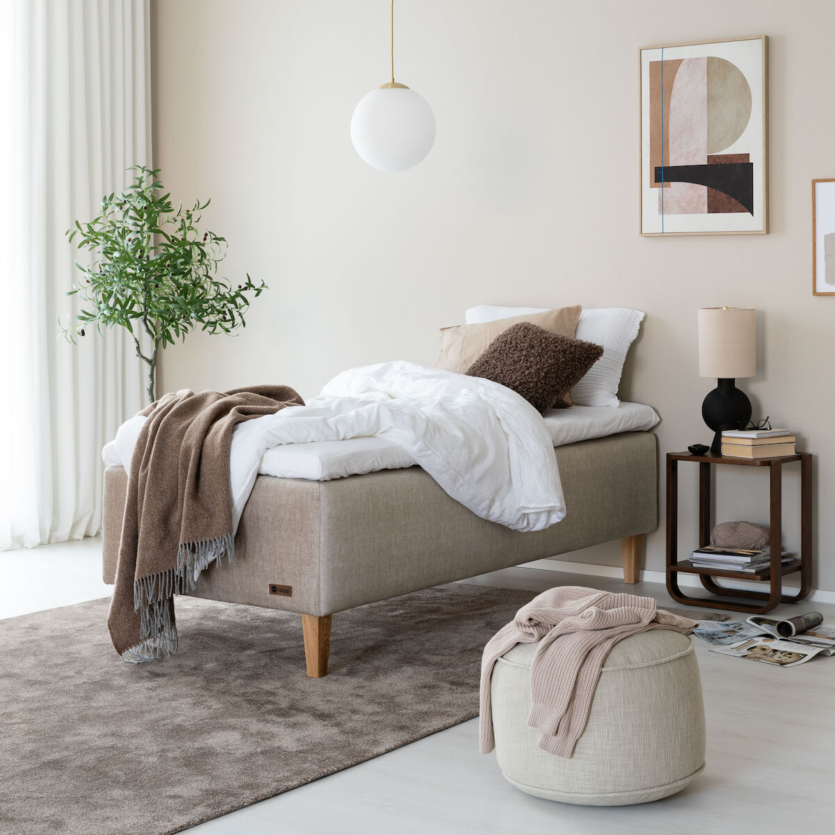 Unia Platina runkopatjapaketti 90 M ergo, tammi jalat, beige Voque 02