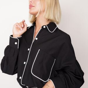 Rea Cotton Shirt Black