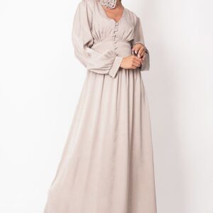 Maribel Maxi Lyocell Dress Beige
