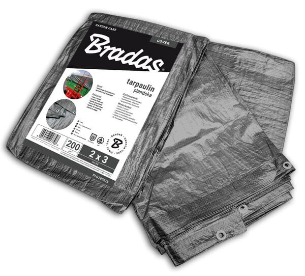 Vahvistettu kuormapeite Bradas Gray 10x12 m, 200 g / m2