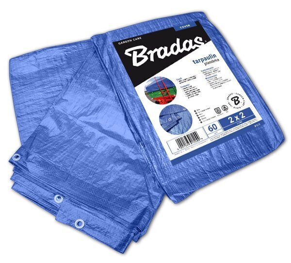 Vahvistettu pressu Bradas Blue, 8 x 10 m, 60 g/m²