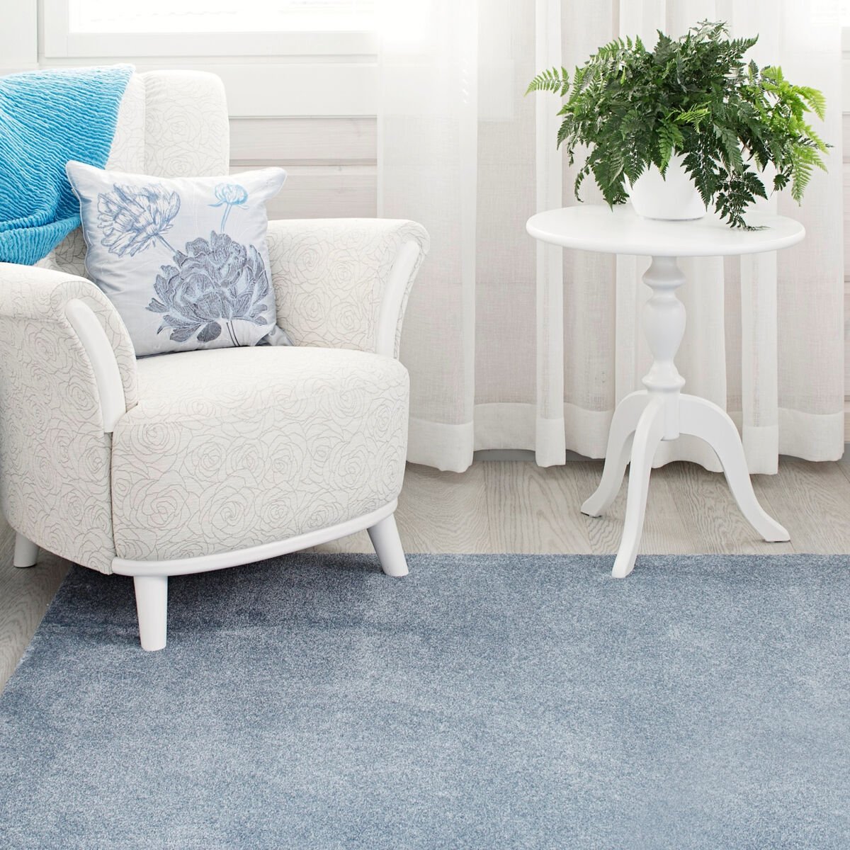 VM Carpet Hattara matto 133x200 sininen, ilman kanttausta
