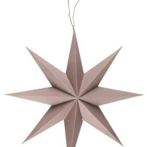 Winteria 8-sakarainen paperitähti 30 cm ruskea