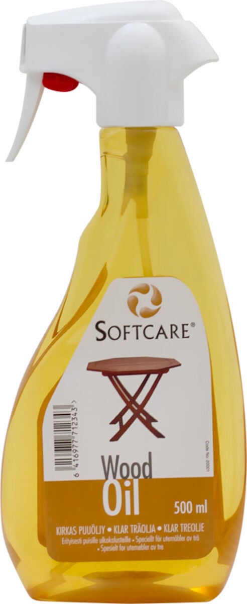 Softcare puuöljy suihkutettava 500 ml., väritön