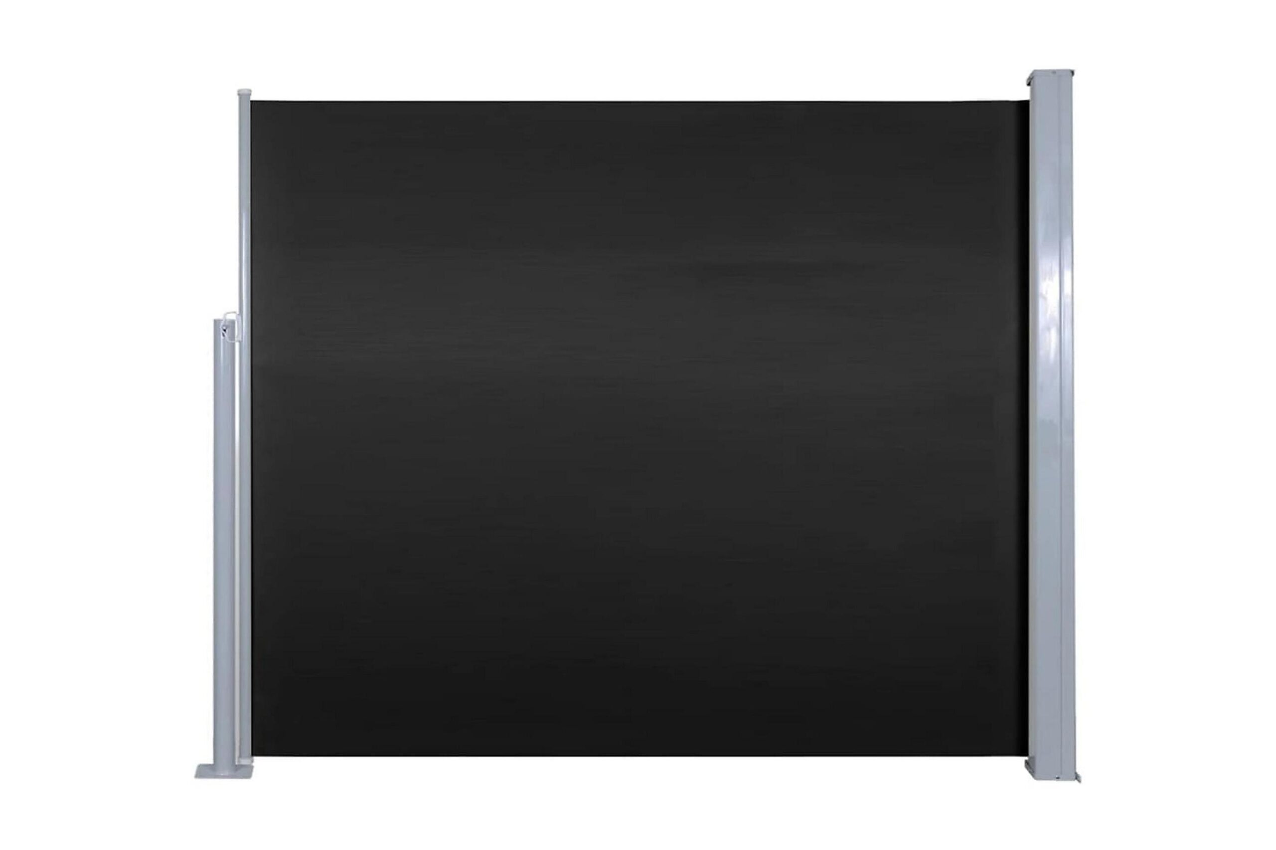 Sisäänvedettävä sivumarkiisi 120 x 300 cm musta - Musta