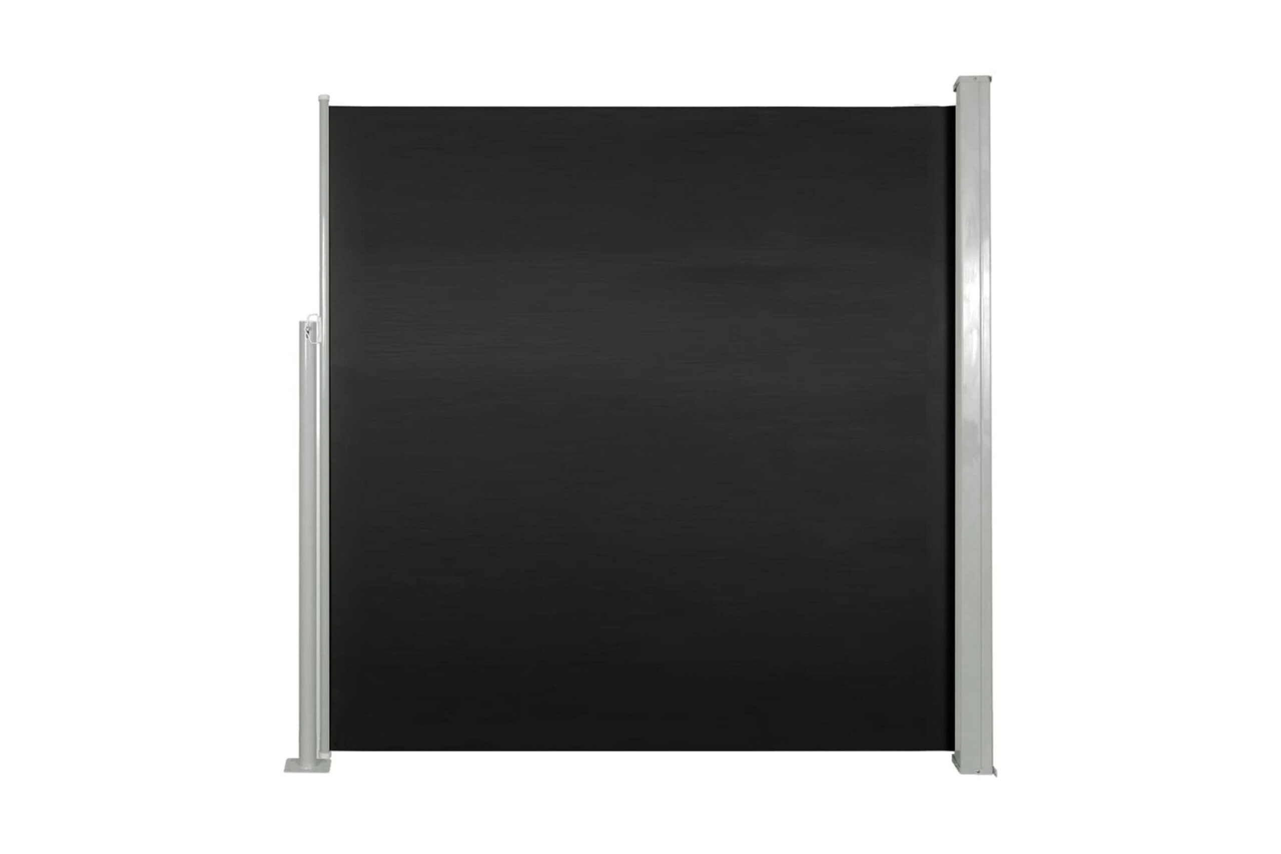 Sisäänvedettävä sivumarkiisi 140 x 300 cm musta - Musta